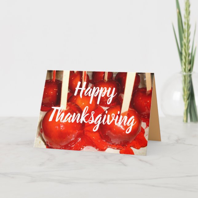 HAPPY THANKSGIVING  CANDY APPLES card (Front)