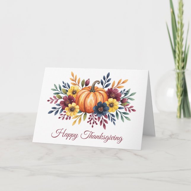 Happy Thanksgiving Card (Front)