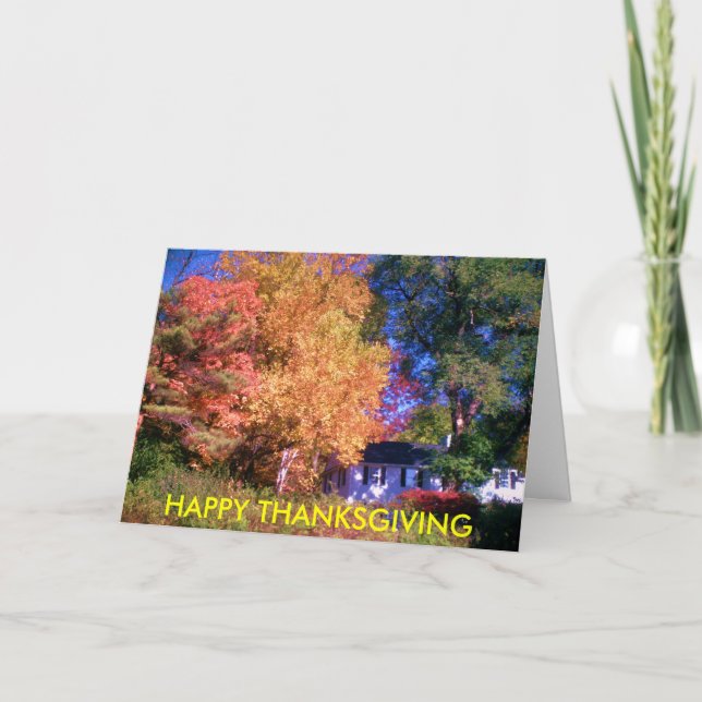 HAPPY THANKSGIVING card (Front)