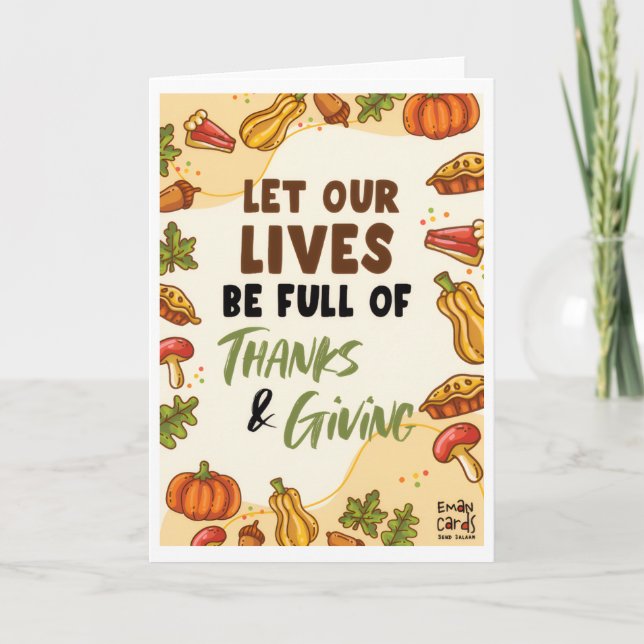 Happy Thanksgiving Card (Front)