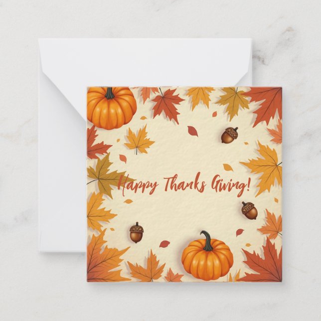 Happy Thanksgiving Card (Front)
