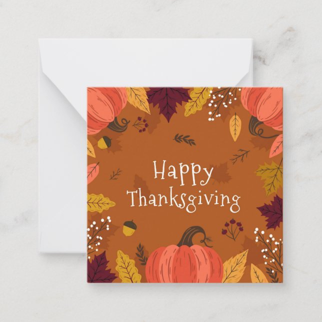 Happy Thanksgiving Card (Front)