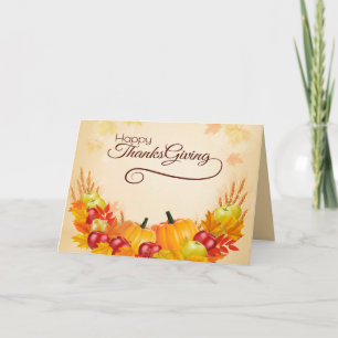 Happy Thanksgiving Card
