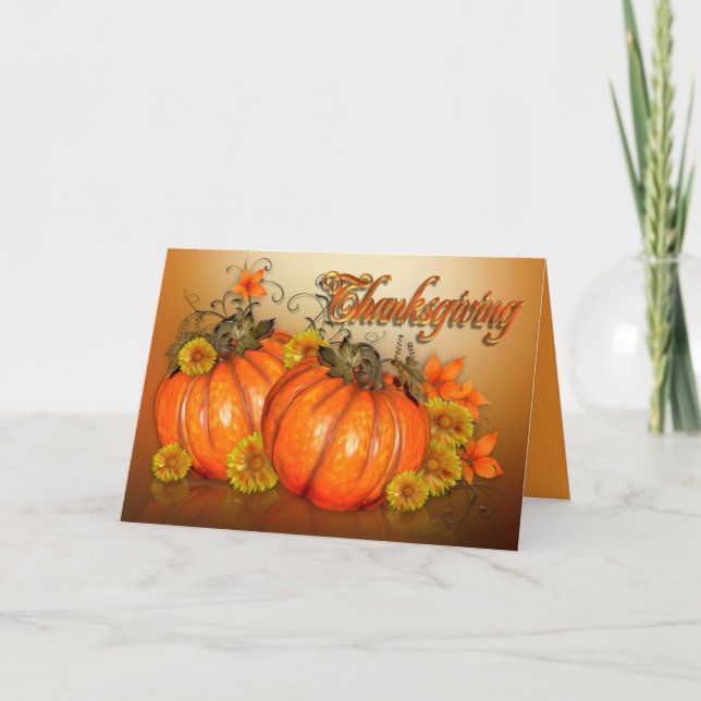 Happy Thanksgiving card with poem (Front)