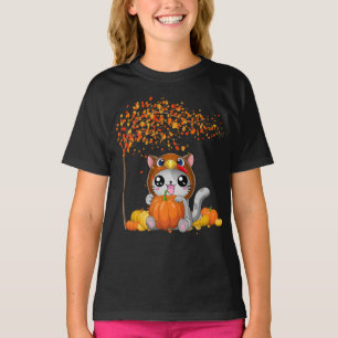 Happy Thanksgiving Cat Turkey Day Fall Autumn  T-Shirt