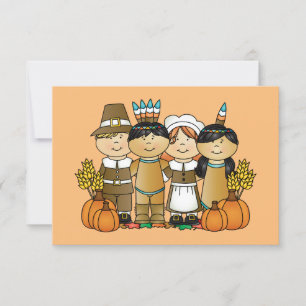 Happy Thanksgiving Children Invitation