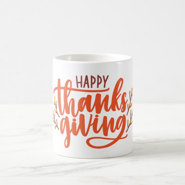 Happy Thanksgiving Classic Coffee Mug JCoCustom (Center)