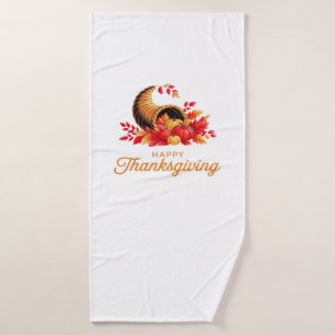 HAPPY THANKSGIVING Classic T-Shirt.png Bath Towel