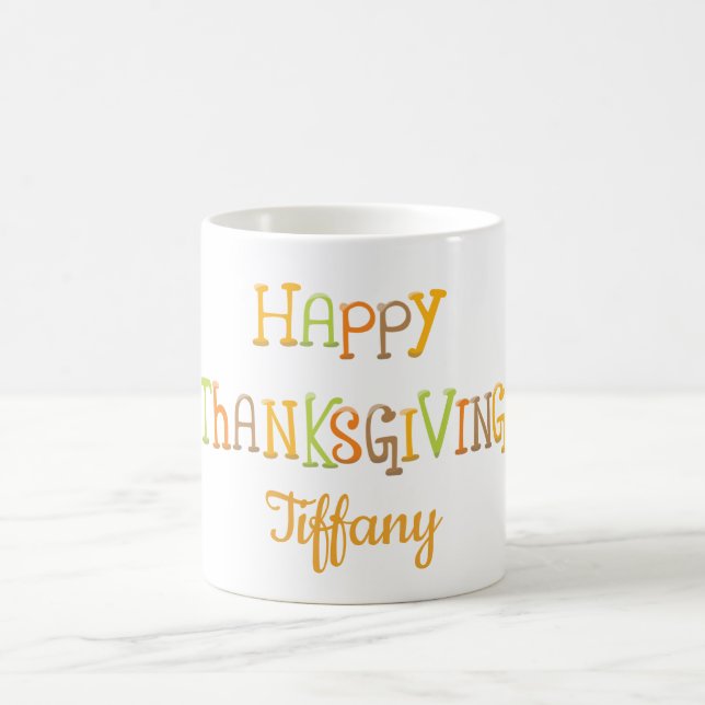 Happy Thanksgiving Coffee Mug (Center)