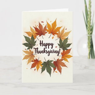 Happy Thanksgiving Colourful Card
