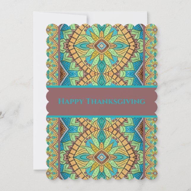 Happy Thanksgiving - Content Mandala Invitation (Front)