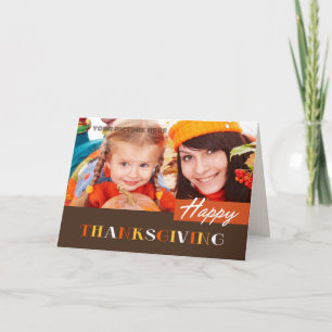 Happy Thanksgiving. Custom Photo Card