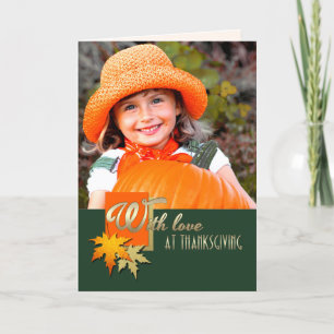 Happy Thanksgiving. Custom Photo Card