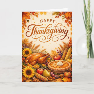 Happy Thanksgiving - Customisable Card