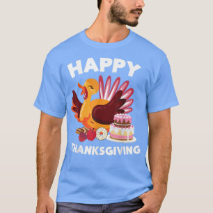 Happy Thanksgiving Cute Turkey Feast  T-Shirt