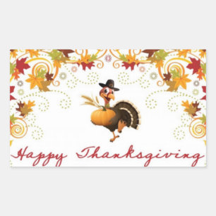 Happy Thanksgiving cute turkey sticker