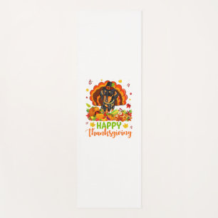 Happy Thanksgiving Dachshund Dog Turkey Dog Lover Yoga Mat