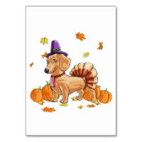 Happy Thanksgiving Dachshund Turkey Costume T Fun