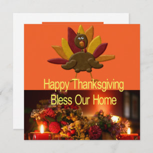 Happy Thanksgiving Day Card Invitation