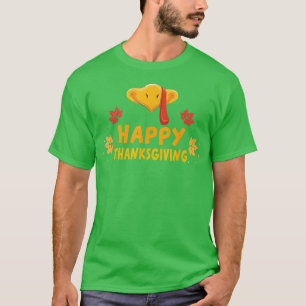 Happy Thanksgiving Day Cute Turkey Family Costume T-Shirt