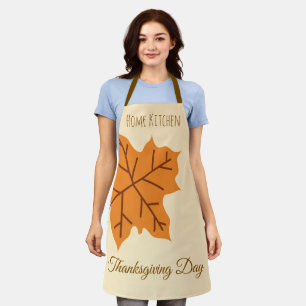 Happy Thanksgiving Day,Fall Autumn Season, Modern Apron