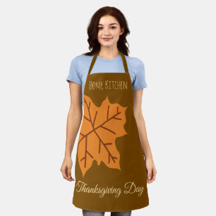 Happy Thanksgiving Day,Fall Autumn Season, Modern Apron
