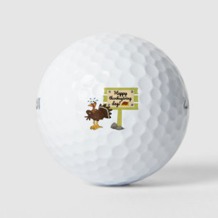 Happy Thanksgiving Day Funny Golf Balls