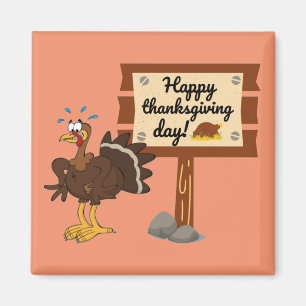 Happy Thanksgiving Day Funny Magnet