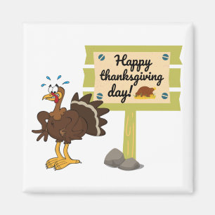 Happy Thanksgiving Day Funny Magnet
