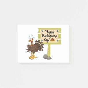 Happy Thanksgiving Day Funny Post-it Notes