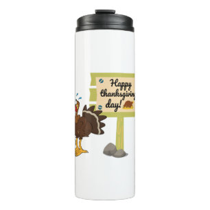 Happy Thanksgiving Day Funny Thermal Tumbler