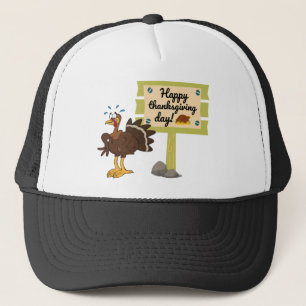 Happy Thanksgiving Day Funny Trucker Hat