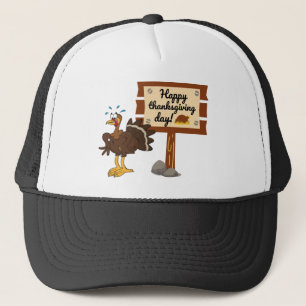 Happy Thanksgiving Day Funny Trucker Hat