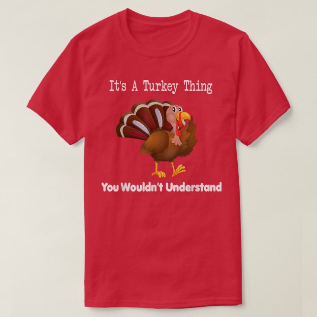 Happy Thanksgiving Day Funny Turkey Face Thing Boy T-Shirt (Design Front)
