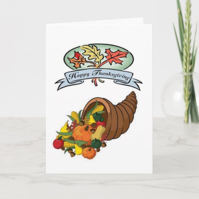 Happy Thanksgiving Day Greeting Card (Front)