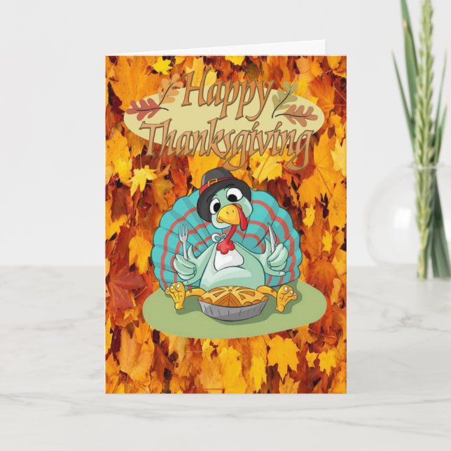 Happy Thanksgiving Day Greeting Card (Front)