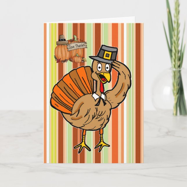 Happy Thanksgiving Day Greeting Card (Front)
