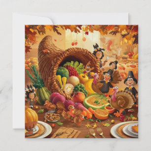 HAPPY THANKSGIVING DAY HOLIDAY CARD