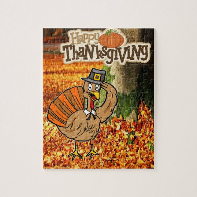 Happy Thanksgiving Day Jigsaw Puzzle (Vertical)