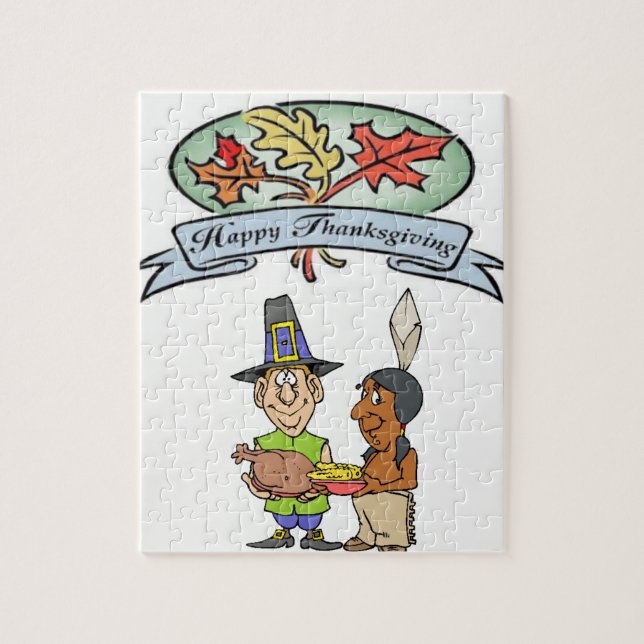 Happy Thanksgiving Day Jigsaw Puzzle (Vertical)