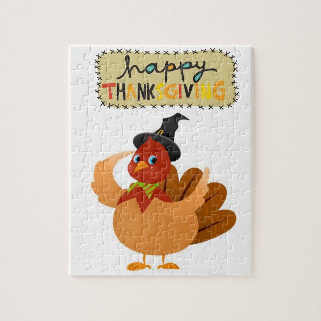 Happy Thanksgiving Day Jigsaw Puzzle (Vertical)