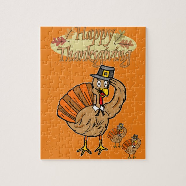 Happy Thanksgiving Day Jigsaw Puzzle (Vertical)