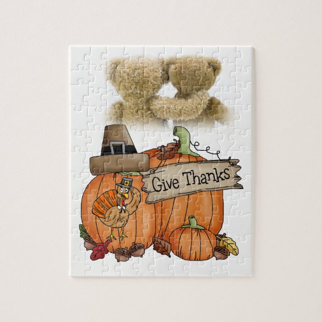 Happy Thanksgiving Day Jigsaw Puzzle (Vertical)