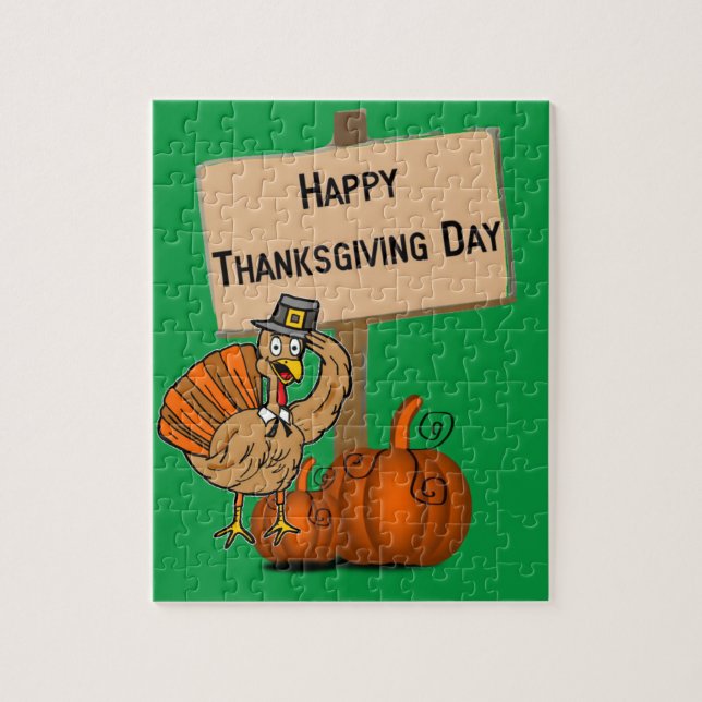 Happy Thanksgiving Day Jigsaw Puzzle (Vertical)