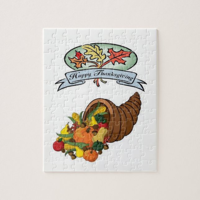 Happy Thanksgiving Day Jigsaw Puzzle (Vertical)
