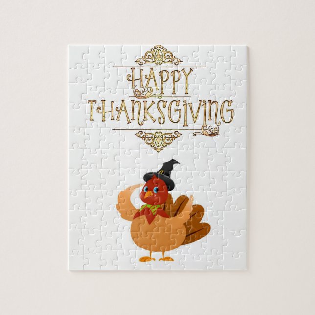 Happy Thanksgiving Day Jigsaw Puzzle (Vertical)