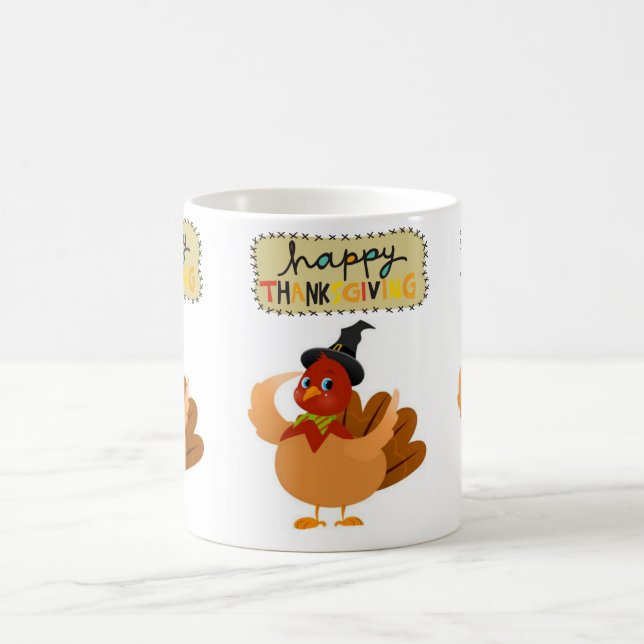 Happy Thanksgiving Day Mugs (Center)