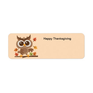 Happy Thanksgiving Day Owl