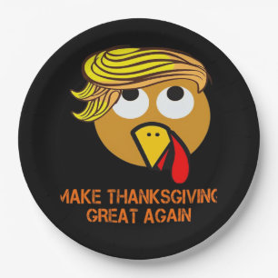 Happy Thanksgiving Day Paper Plate