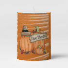 Happy Thanksgiving Day Pilar Candle